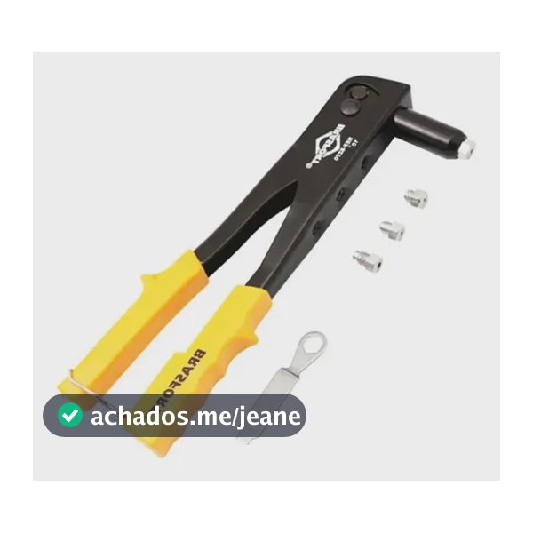 Rebitadeira Alicate Rebitador De 10 Polegadas Manual 4 Bicos