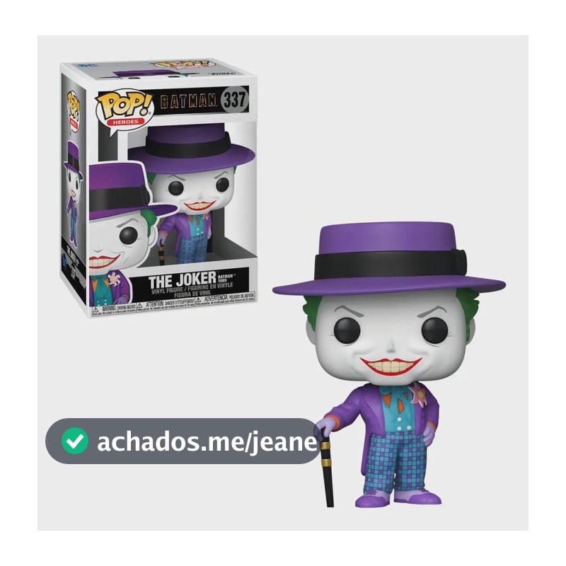 Boneco The Joker Heroes: Batman 1989 Pop