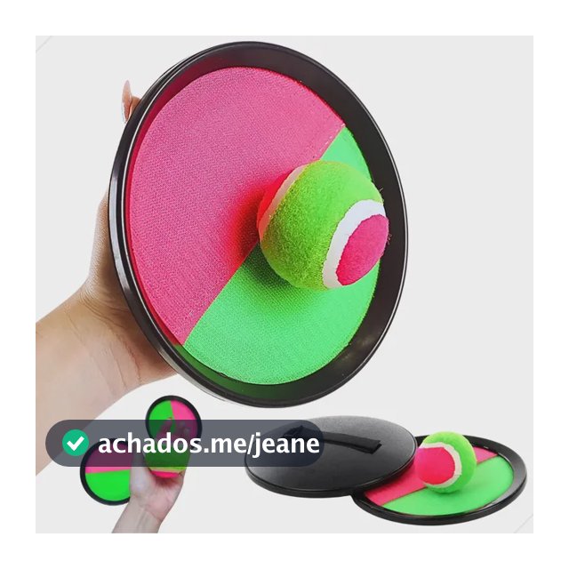 Jogo Raquete Brinquedo Infantil Praia Pega Bolinha Veludo Divertido Verde/rosa