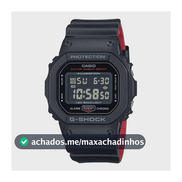 Relógio Casio G-shock Masculino Digital Dw-5600uhr-1dr