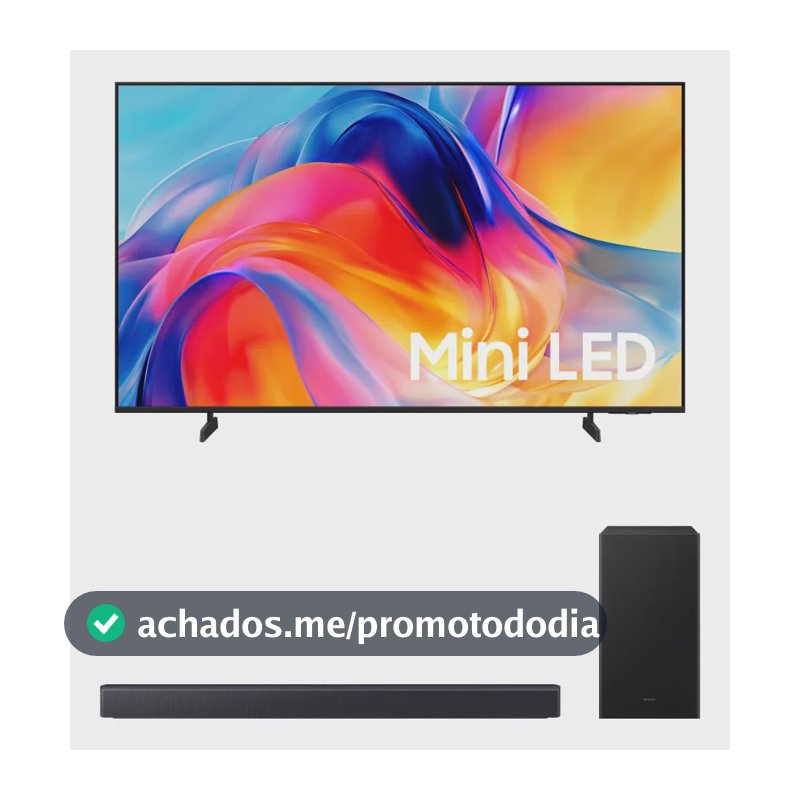 Samsung Smart Tv 50  Mini Led 4k M75h + Soundbar Hw-b450f