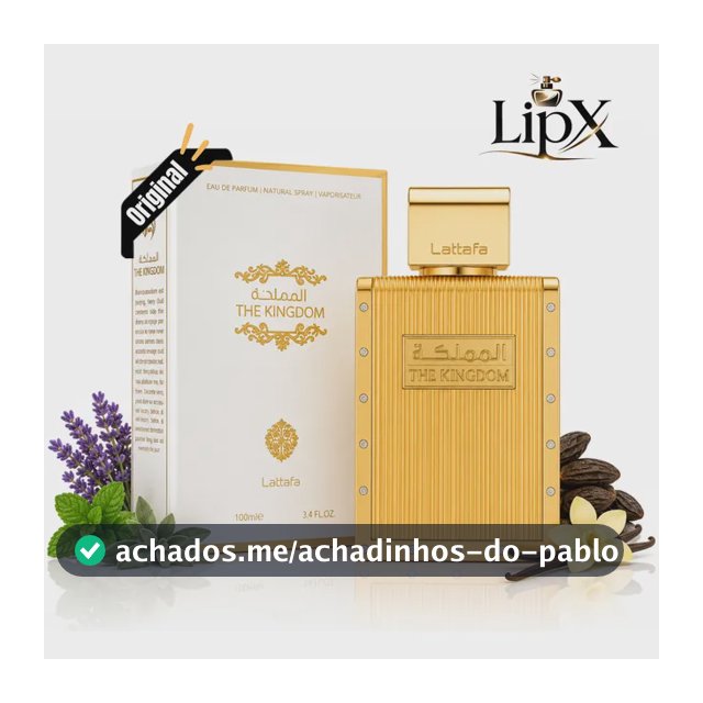 Perfume Arabe The Kingdom Lattafa Eau De Parfum 100ml Com Nf