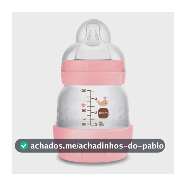 Mamadeira MAM Easy Start Rosa 130ml 0 Meses MA01212