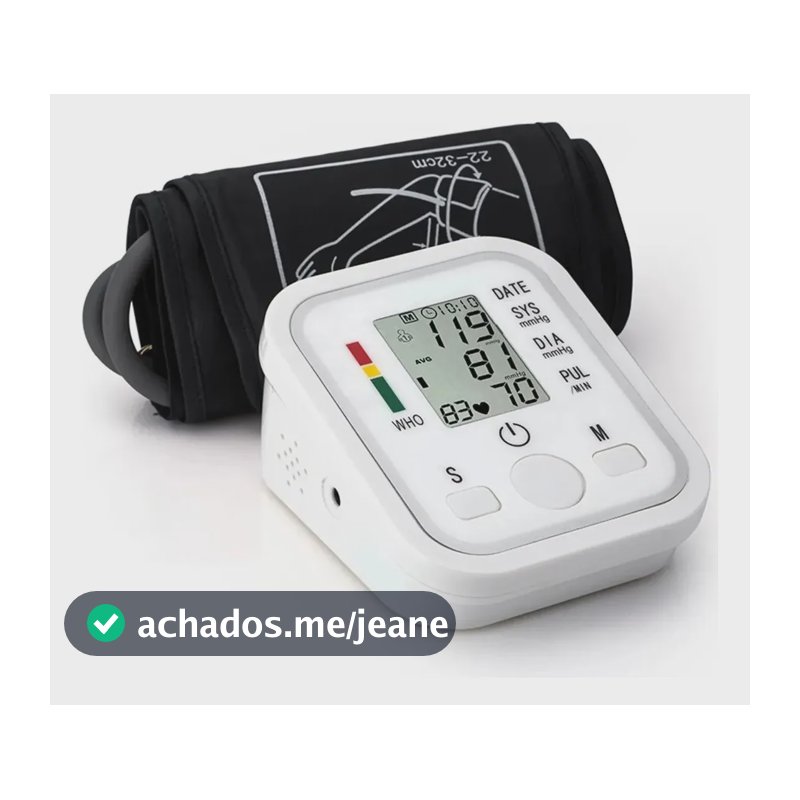 Aparelho Profissional Pressão Arterial Braço Digital Branco Premier