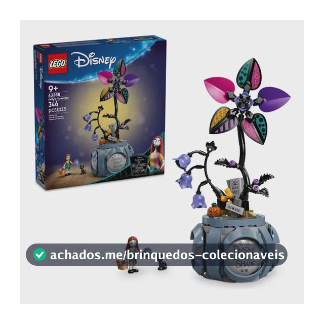 Blocos De Montar Disney O Vaso De Flores Da Sally 43288 Lego 346 Sally