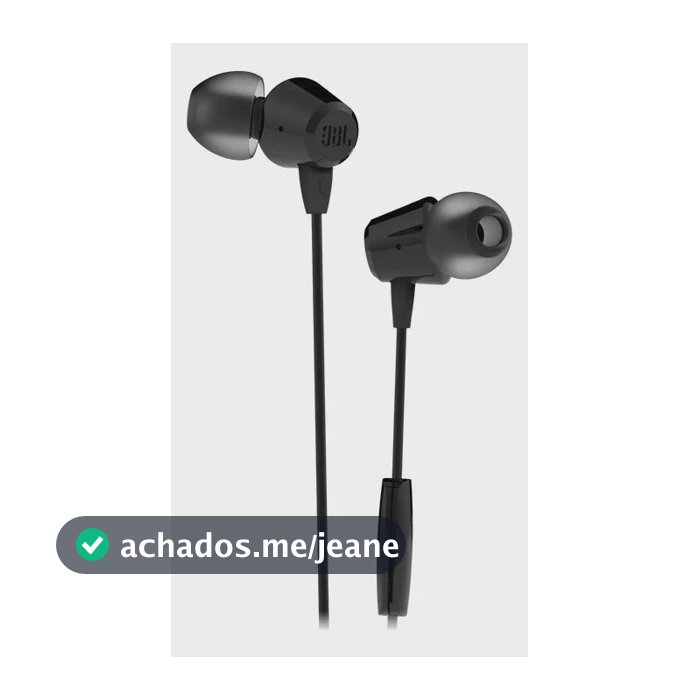 Fone De Ouvido Com Fio C50hi intra- auriculares Jbl Preto