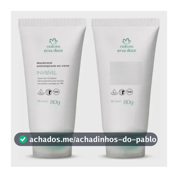 Kit Desodorante Em Creme Natura Erva Doce (2 Unidades) Erva Doce