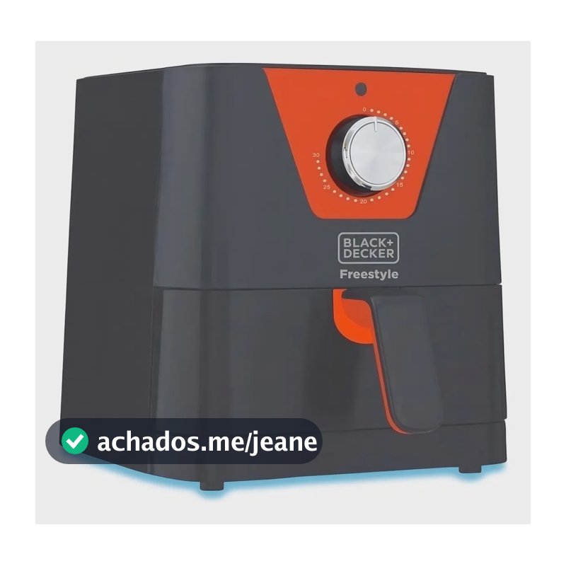 Air Fryer Black Decker, Modelo AFM2, Fritadeira Elétrica Freestyle, Sem Óleo, com Capacidade de 1,5L,