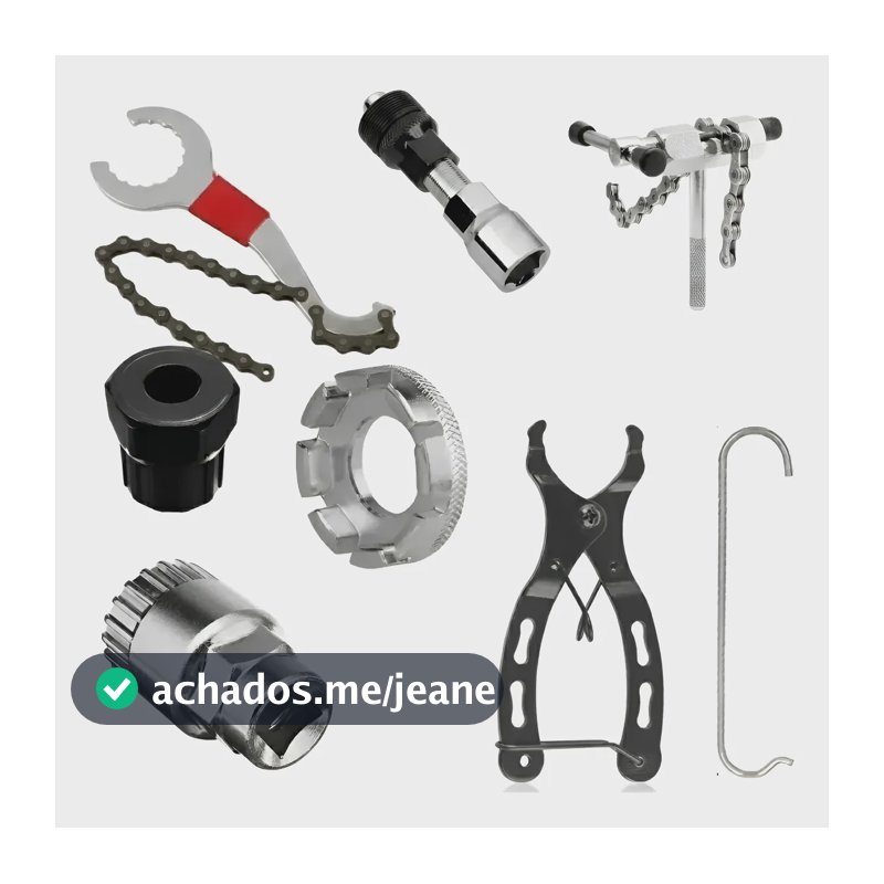 Kit Ferramentas Extratores Para Bicicletas 8 Pçs Chave Bike