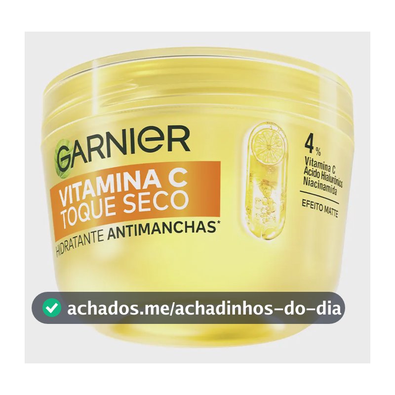 Garnier Hidratante Vitamina C Toque Seco 85g Todo Tipo De Pele Dia/noite