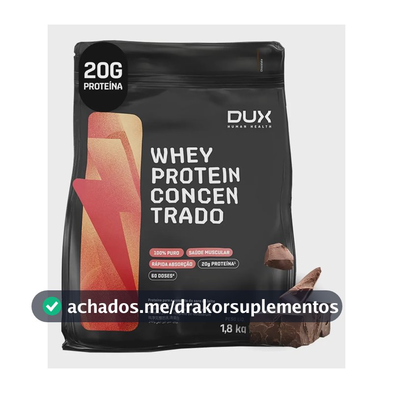 Whey Protein Dux Concentrado 1.8kg Chocolate Pó Outros