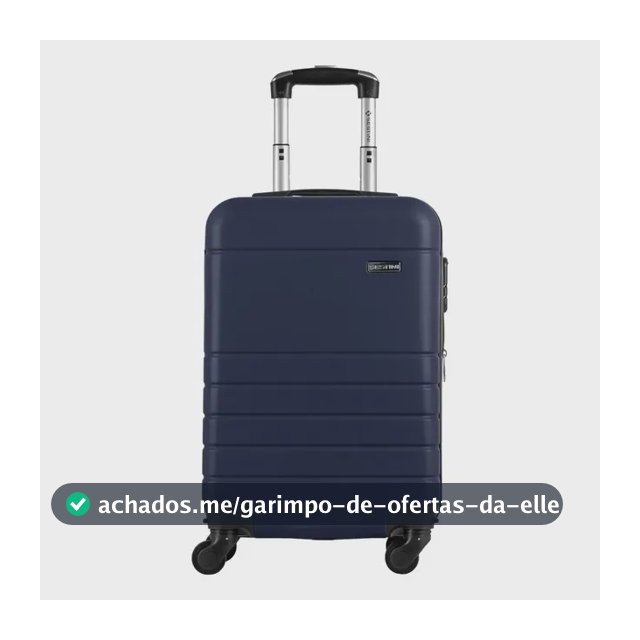 Mala Bordo Abs Sestini 360 Essencial 2 Com Roda Removível Azul-marinho