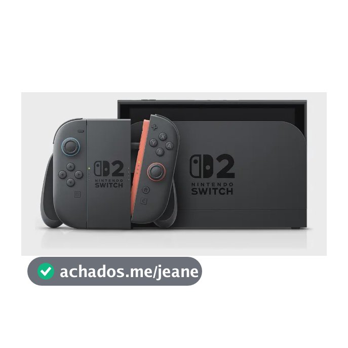 Console Nintendo Switch 2 Nacional Portátil E Doméstico Preto