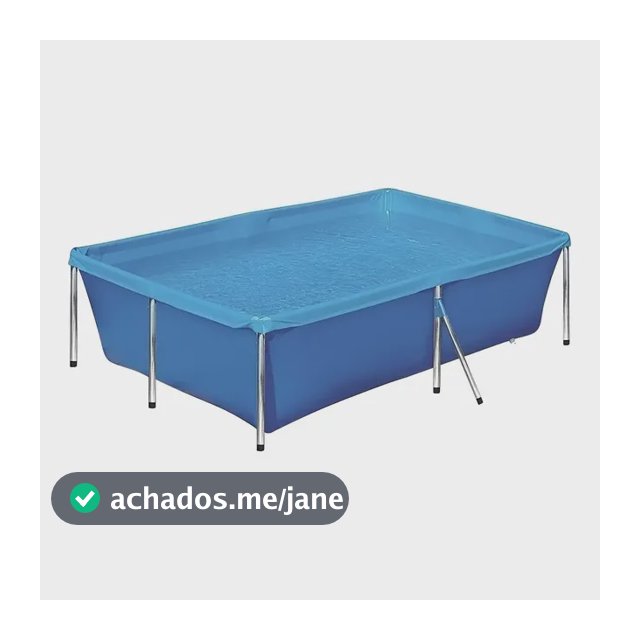 Piscina 2000 Litros Botafogo Lar & Lazer Estrutura Aço Retangular
