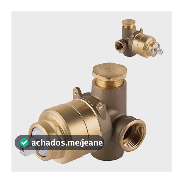 Registro Base Misturador Monocomando P/ Chuveiro Docol 3/4 Cor Bronze