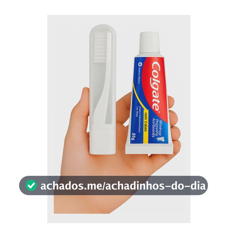 05 Kit De Higiene Bucal Portátil Colgate 30g + Escova Trip