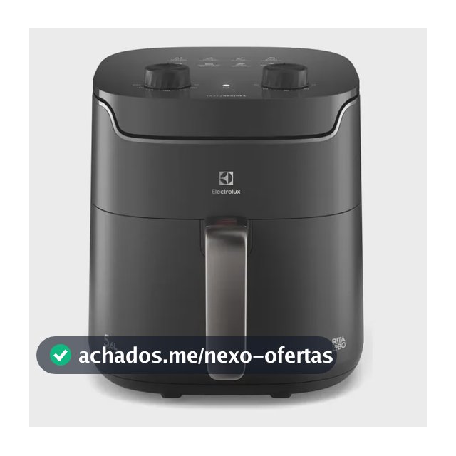 Air Fryer Electrolux Por Rita Lobo 5,6l Cinza Efficient Econ