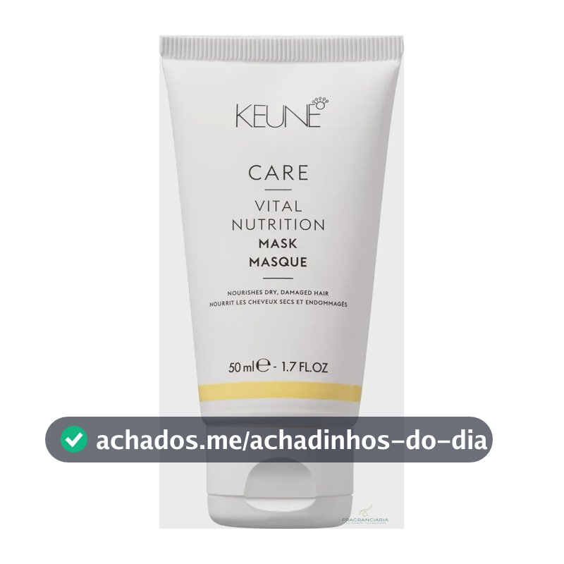 Máscara Keune Care Vital Nutrition 50ml Nutrição e Reparação para Cabelos Secos e Danificados