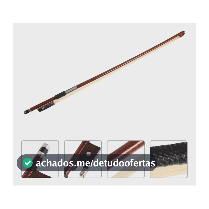 Arco Para Violino Redondo Balanceado 4/4 Crina Animal