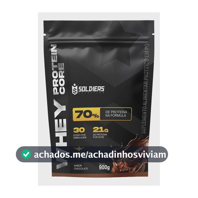 Whey protein Soldiers Nutrition em pó sabor Chocolate x 900g