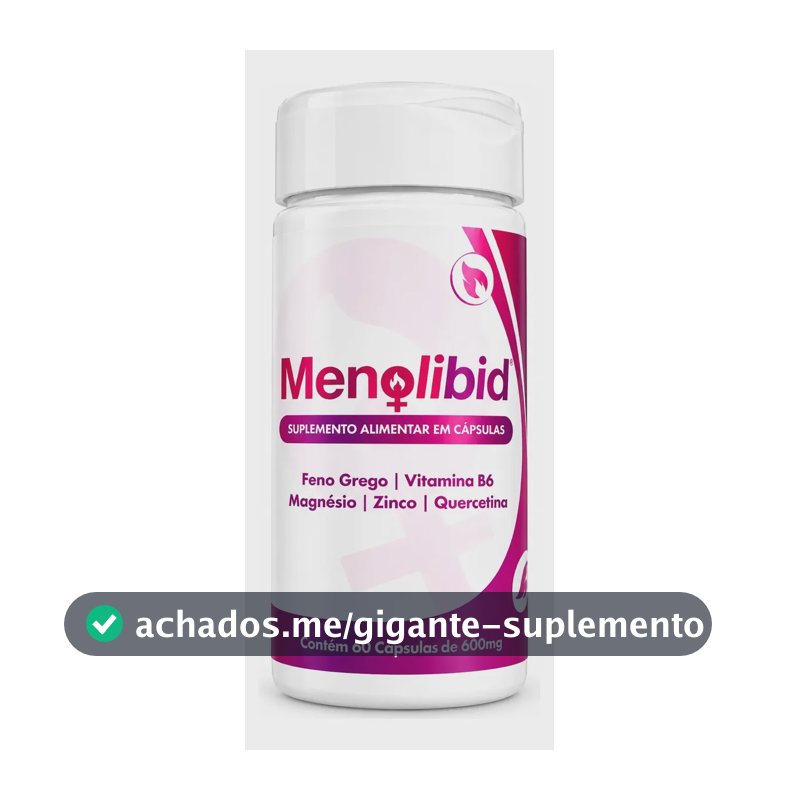 Suplemento Feminino Libido Desejo Lubrificação Menolibid Sem Sabor