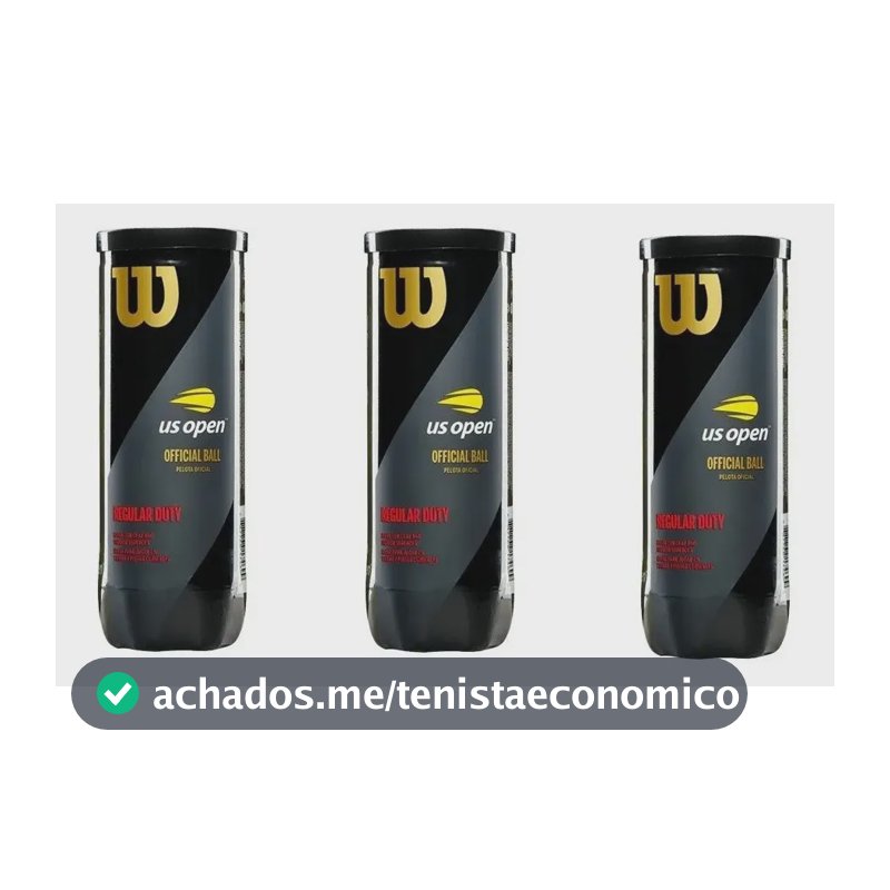 Bola Tênis Wilson Us Open Regular Duty Saibro-pack C/ 3tubos Amarelo