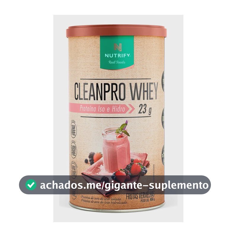 Cleanpro Whey Frutas Vermelhas - Nutrify 450g