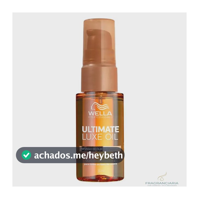 Óleo Capilar Wella Profissional Ultimate Luxe Oil de 30ml