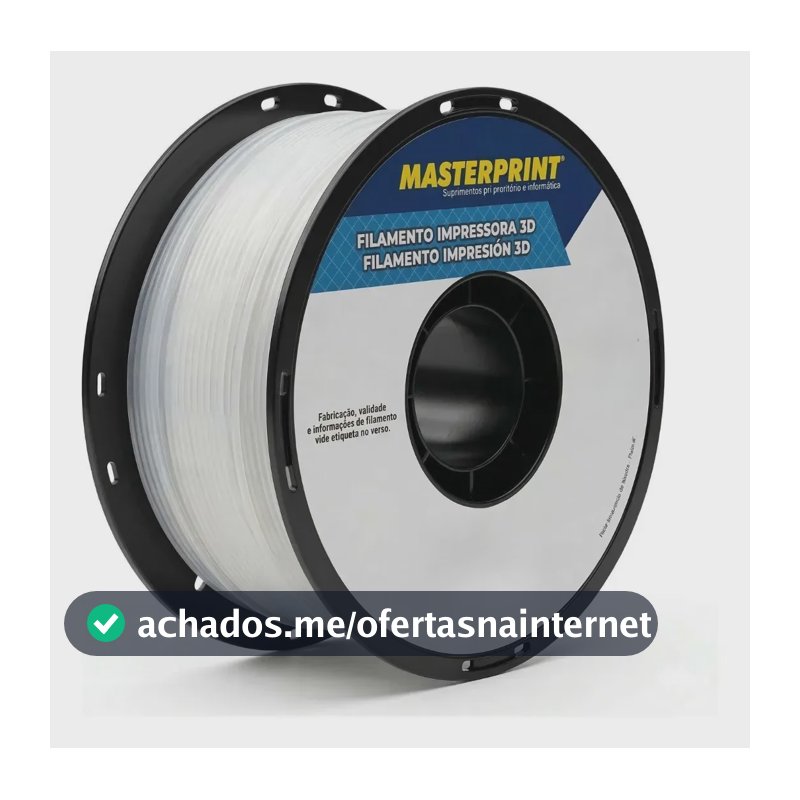 Filamento Impressora 3d Petg 1,75mm 1kg Branco Translucido