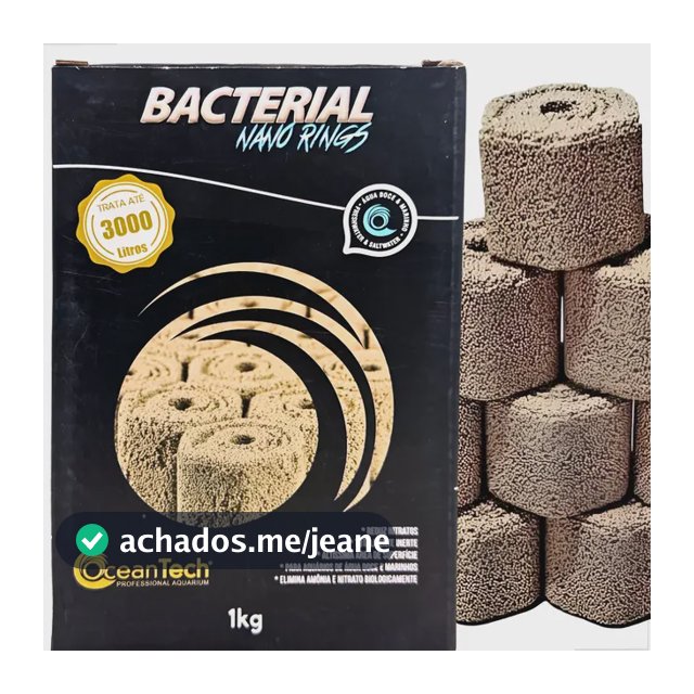 Mídia Biológica Ocean Tech Bacterial Nano Rings 1kg Aquário