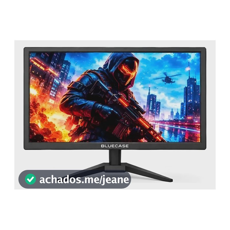 Monitor Bluecase 19 Bm19i1hvw 75hz Led Hd Hdmi Vga Preto 127/220v