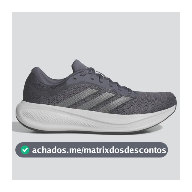 Tênis Masculino E Feminino Response Runner 2 adidas Cinza Liso 40 Br