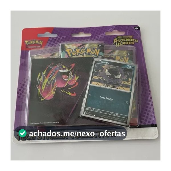 Ascended Heroes - Tech Sticker Collection (gastly) Mega Evolution Ascended Heroes - Tech Sticker Collection Gastly