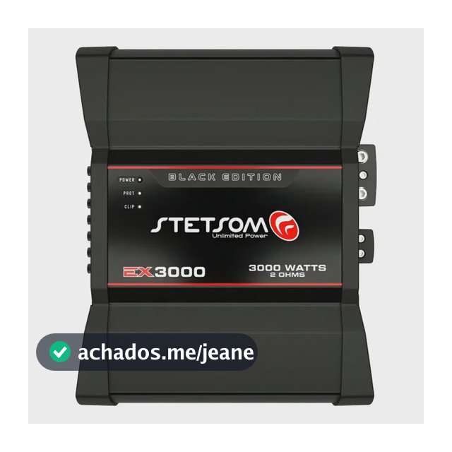 Modulo Amplificador Stetsom EX 3000 Black Edition 3000w RMS 2 Ohms Cor Preto
