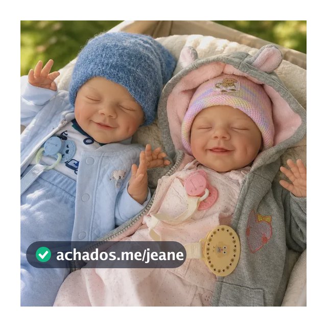 Bebê Reborn Gêmeos Menina E Menino Realista