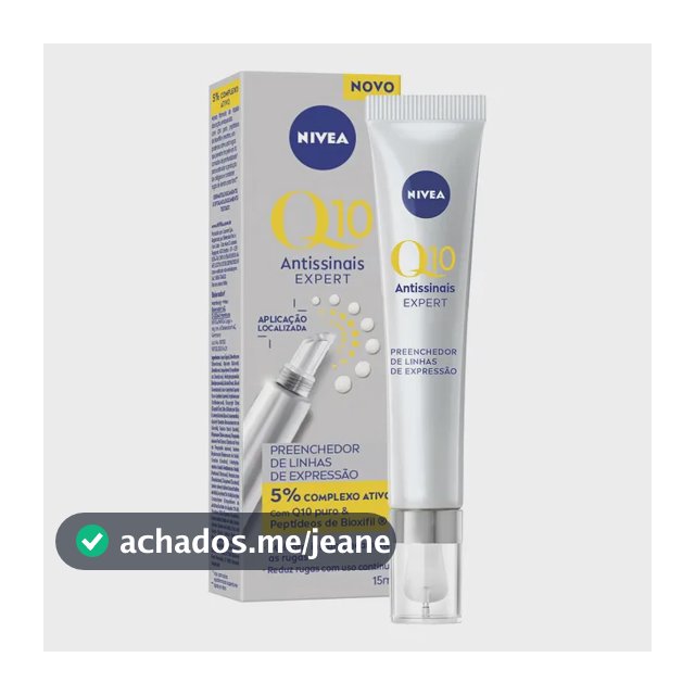 Nivea Preenchedor De Linhas Q10 Expert Antissinais 15ml, Melhora E Reduz Rugas, Aparência Mais Jovem, Cuidado Facial Todo Tipo De Pele Dia/noite