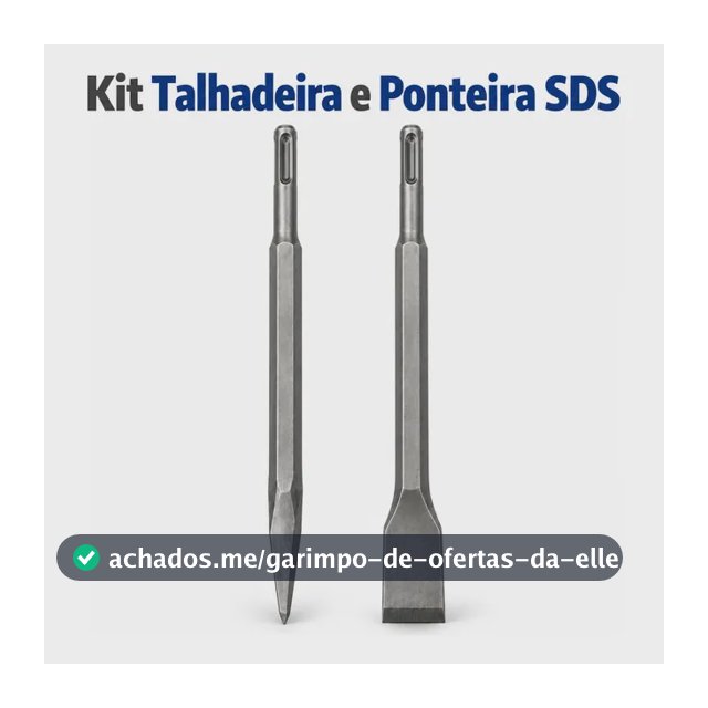 Kit Talhadeira Sds Plus + Ponteiro Sds Plus 250mm P/ Martele