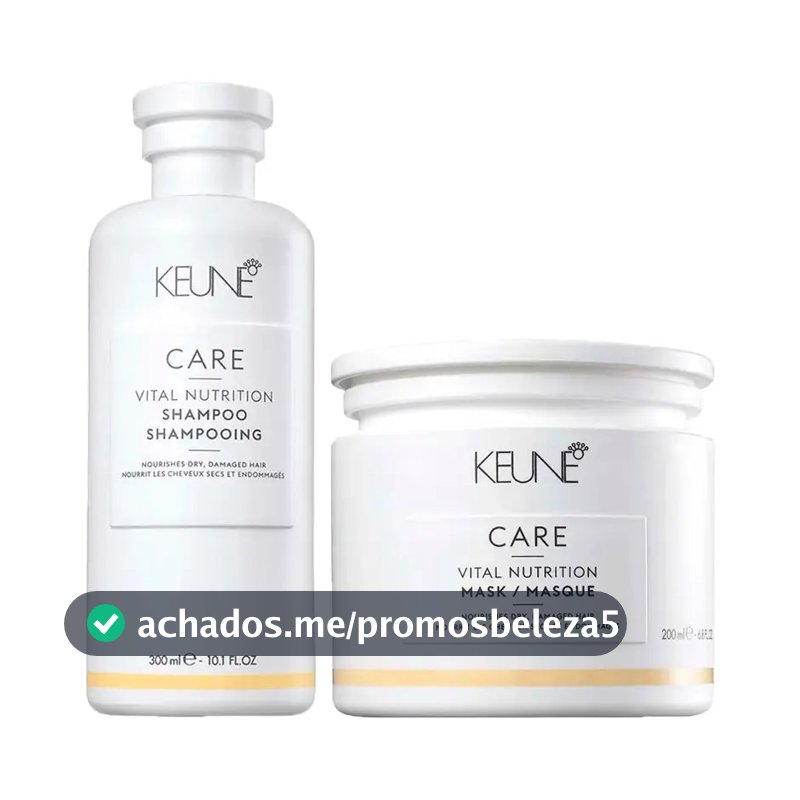 Kit Keune Nutrição Care Vital Shampoo 300ml + Máscara 200ml