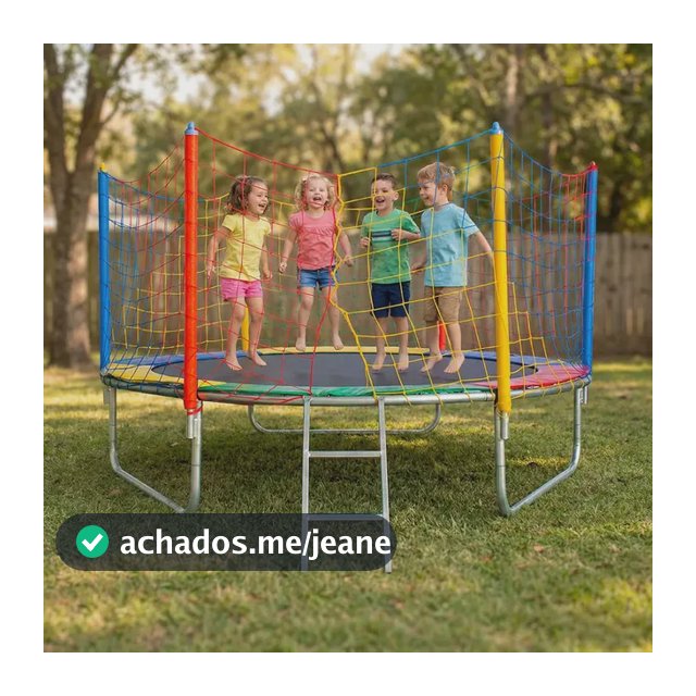 Cama Elástica Pula Pula Trampolim Infantil De 2,44 Metros Standart Sol E Chuva