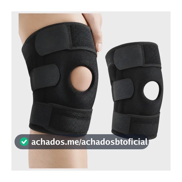 Joelheira Tensor Patelar Esportiva Para Treino Cross Preto P