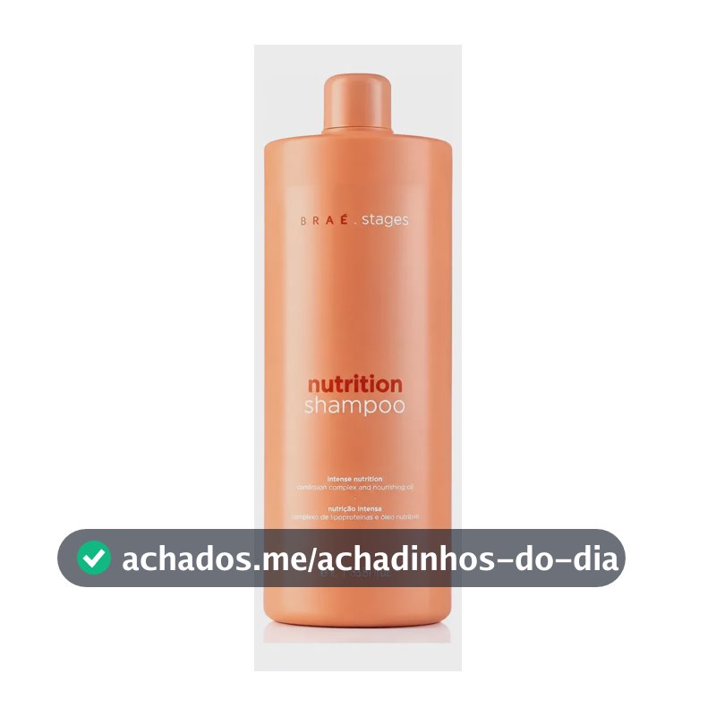 Braé Stages Nutrition Shampoo 1000ml Nutrição Profunda