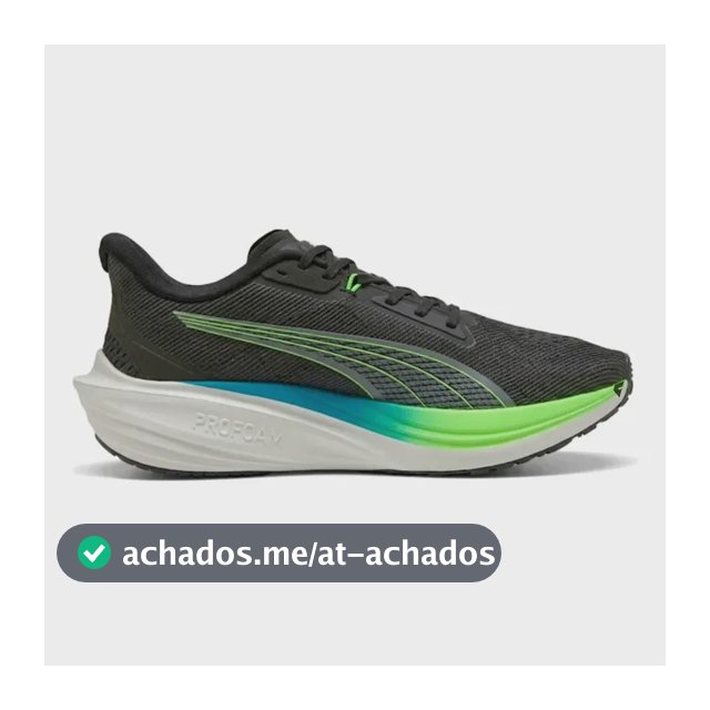 Tênis Puma Darter Pro Masculino Corrida Preto Azul E Verde Liso 40