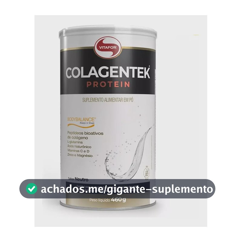 Suplemento Alimentar Colagentek Protein Neutro 460g Vitafor