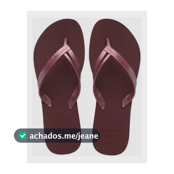 Chinelo Feminino Havaianas Elegance Classico Original Amaranto Liso 39-40