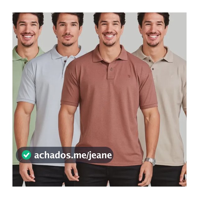 Kit 4 Camisas Masculinas Polo Piquet Alta Qualidade