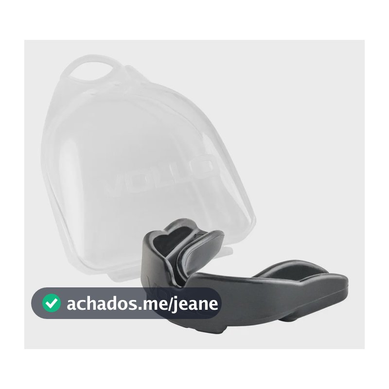 Protetor Bucal Preto Com Estojo Vm502-6 Vollo Sem Sabor