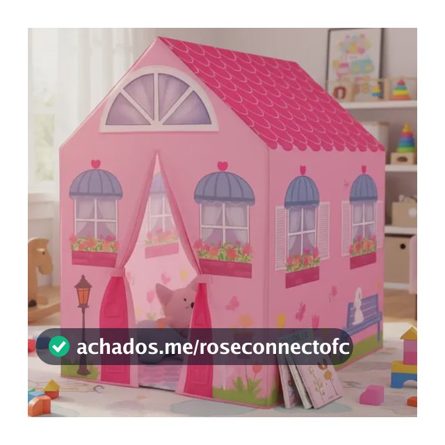 Barraca Infantil Minha Casinha Tenda Toca Cabana Menina Rosa