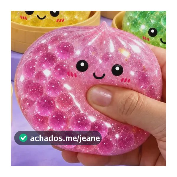 Squishy Misterioso Glitter Brinquedo Sensorial Antiestresse Surpresa