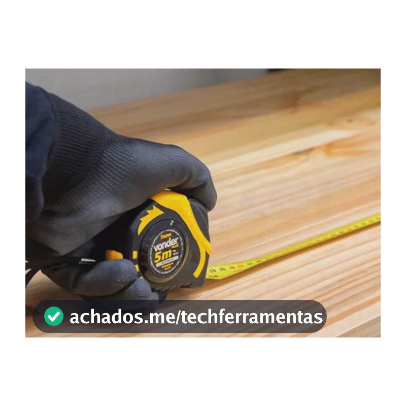 Trena De Aço 5mts X 19mm Auto Trava Vonder Plus