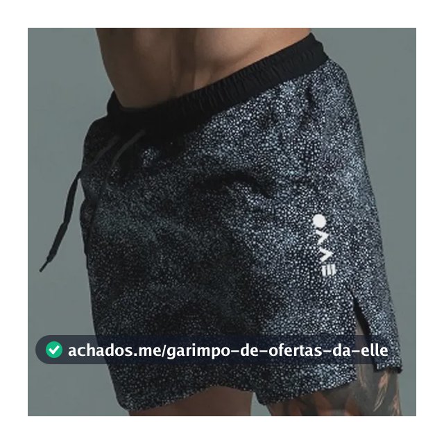 Short Masculino Treino Poliéster Com Elastano Evvo Space